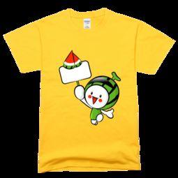 吃瓜印花t恤,吃瓜印花T恤引领潮流风尚